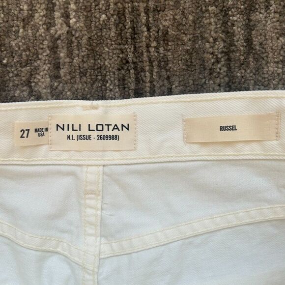 Nili Lotan Russel White Jean Shorts, Size 27, NWT - Picture 8 of 8